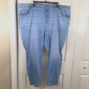 Old Navy Super Skinny High Waist Light Blue Plus Jeans Size 26 ~ Pre-Owned